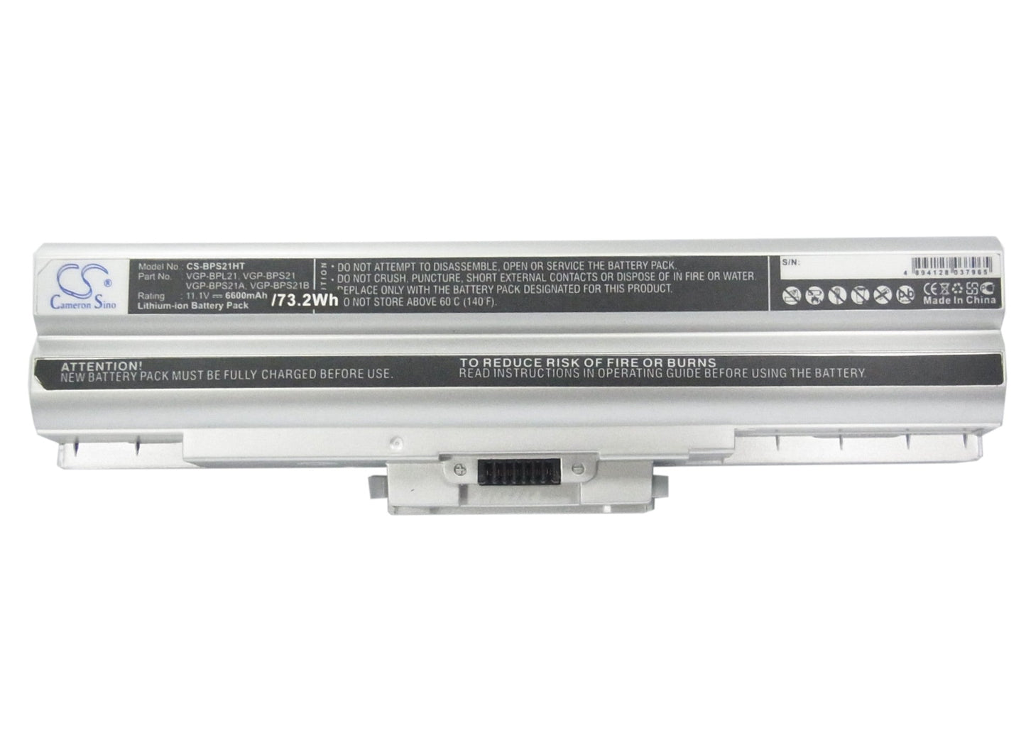 Replacement Battery for Sony  AIO VPCF11JFX/B VAIO VPCF11M1E – Notebook, Laptop – 6600mAh / 73.26Wh / 11.1V