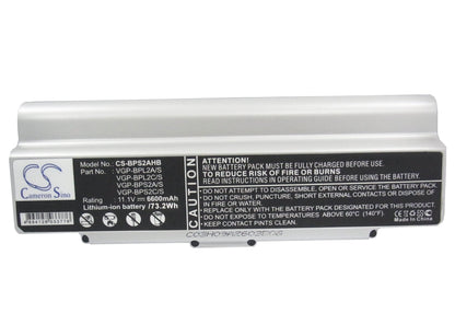 Replacement Battery for Sony  VAIO VGN-C140G/B – Notebook, Laptop – 6600mAh / 11.1V