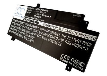 Replacement Battery for Sony  F15A16 – Notebook, Laptop – 3600mAh / 39.96Wh / 11.1V