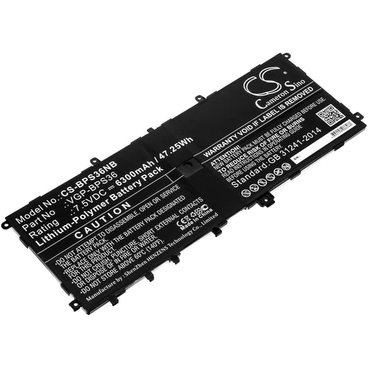 Replacement Battery for Sony  SVD13211CG – Notebook, Laptop – 6300mAh / 47.25Wh / 7.5V