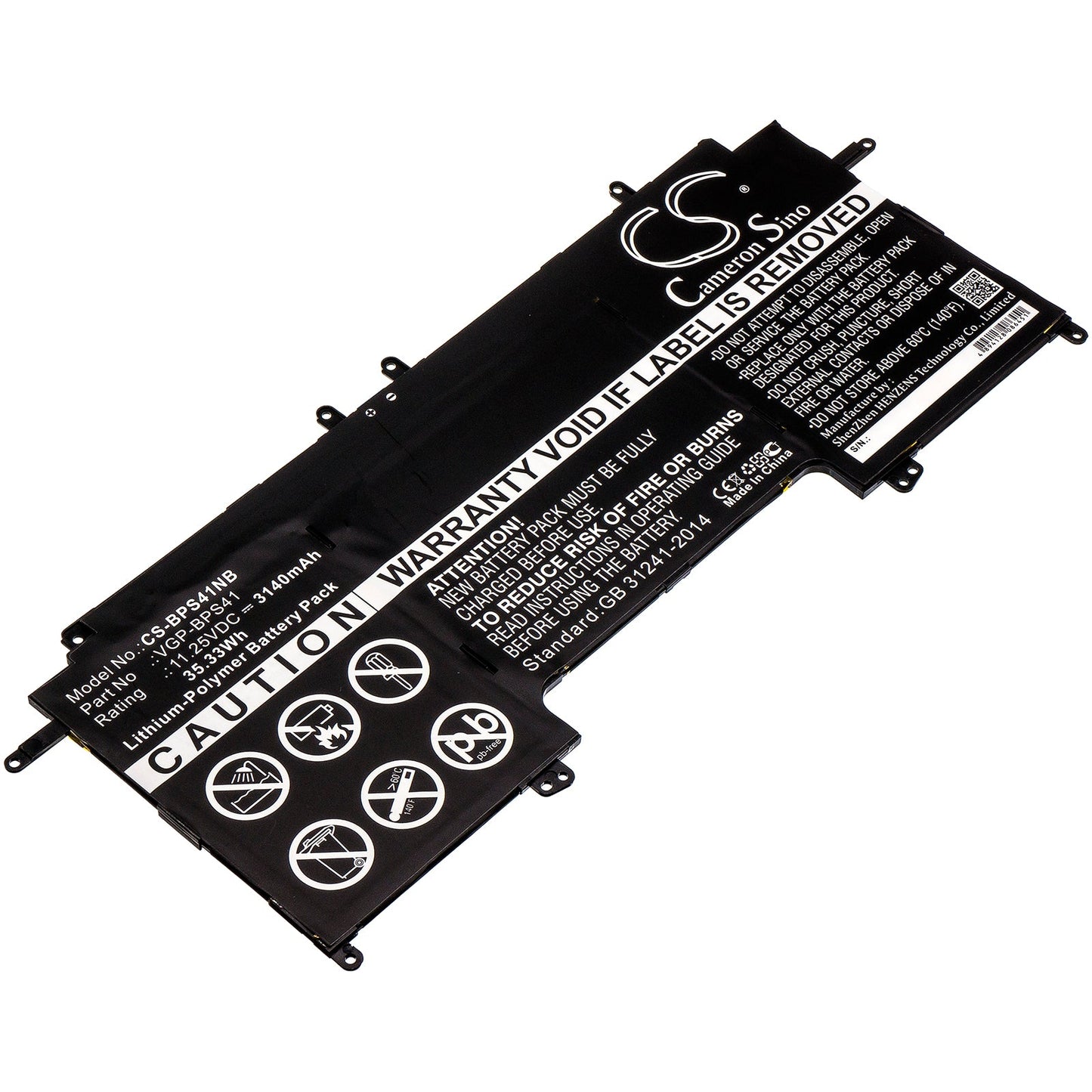 Replacement Battery for Sony  SVF13N – Notebook, Laptop – 3140mAh / 35.33Wh / 11.25V
