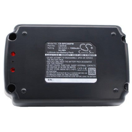 Replacement Battery for Black & Decker 40V MAX 12 in Cordless Chainsa 40V MAX 22 in Cordless Hedge T, 40V MAX 24 in POWERCUT Cordles, – 1500mAh / 54.00Wh