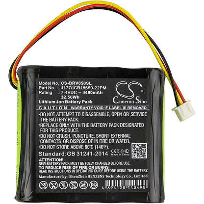 Replacement Battery for Braven  850 – 4400mAh / 32.56Wh