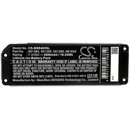 Replacement Battery for BOSE  413295 – Speaker – 2600mAh / 19.24Wh / 7.4V