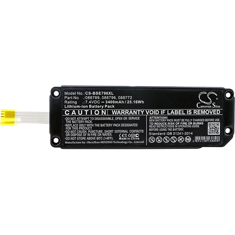 Replacement Battery for BOSE  Soundlink Mini 2 – 3400mAh / 25.16Wh