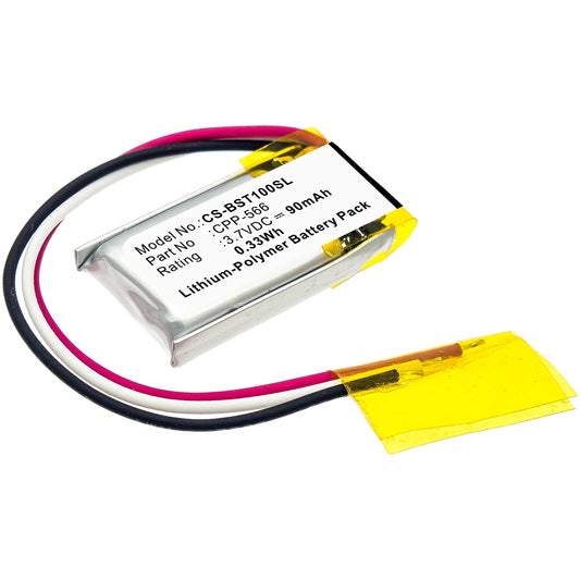 Replacement Battery for Beats  PB1 – Wireless Headset – 90mAh / 0.33Wh / 3.7V