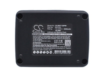 Replacement Battery for Bosch  12-Volt Max Tools – Power Tools – 3000mAh / 36.0Wh / 12.0V