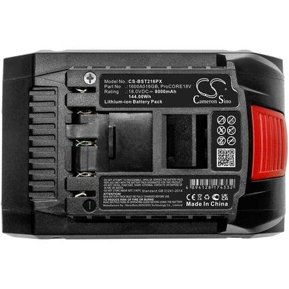 Replacement Battery for Bosch  GBH 18V-34 CF – Power Tools – 8000mAh / 144.00Wh / 18.0V
