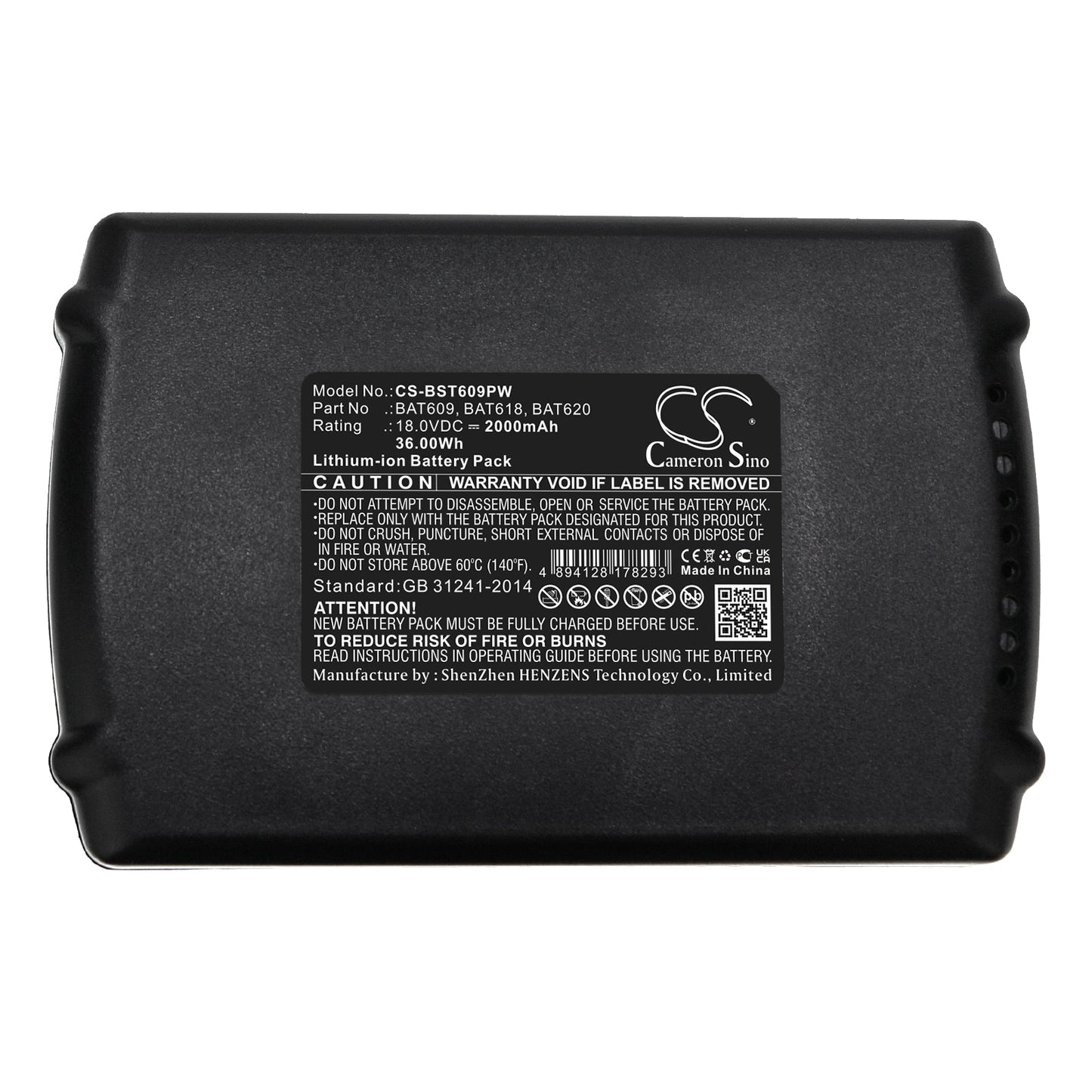 Replacement Battery for Bosch  17618 – Power Tools – 2000mAh / 36.00Wh / 18.0V