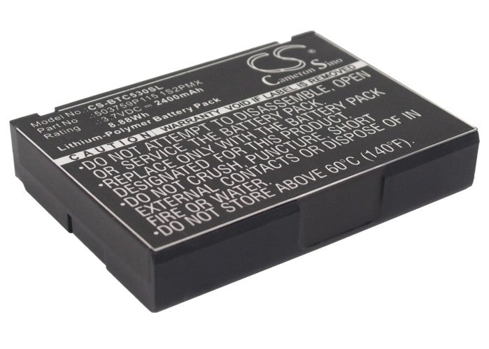 Replacement Battery for Blaupunkt  Lucca 5.3 – GPS, Navigator – 2400mAh/8.88Wh / 3.7V