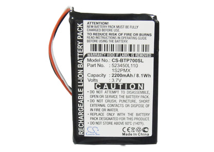 Replacement Battery for Blaupunkt  TravelPilot 500 – GPS, Navigator – 2200mAh / 3.7V