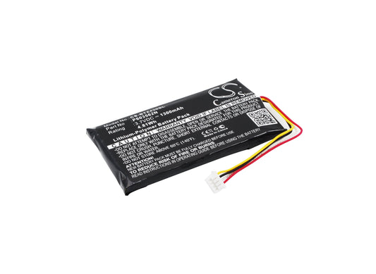 Replacement Battery for Binatone  Z430BT – GPS, Navigator – 1300mAh / 4.81Wh / 3.7V