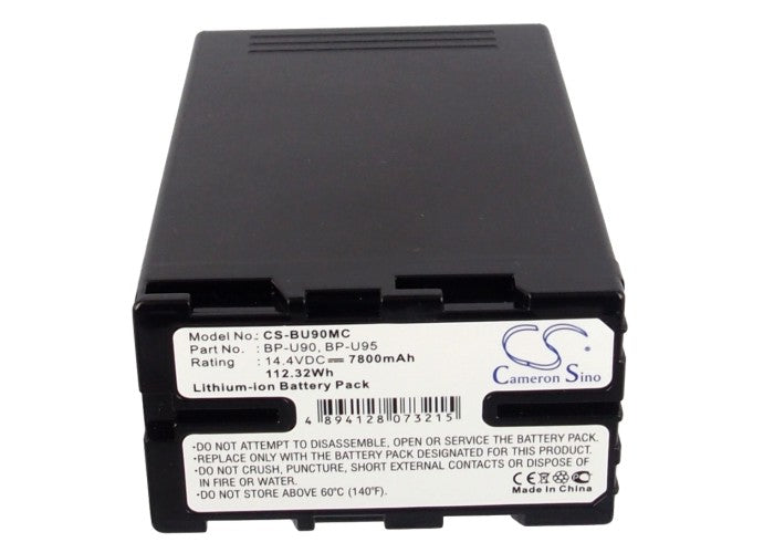Replacement Battery for Sony  HD422 – Camera – 7800mAh / 112.32Wh / 14.4V