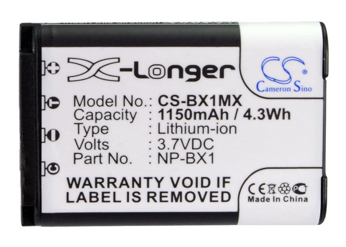 Replacement Battery for Sony  Cyber-shot DSC-HX300 – Camera – 1150mAh / 4.26Wh / 3.7V