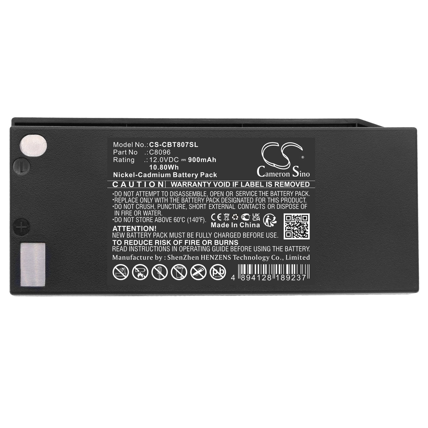Replacement Battery for Cattron Theimeg  7700T15 – Crane Remote Control – 900mAh / 10.80Wh / 12.0V
