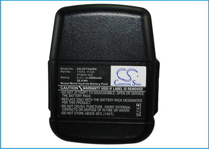 Replacement Battery for Craftsman  11343 – Power Tools – 3000mAh / 9.6V