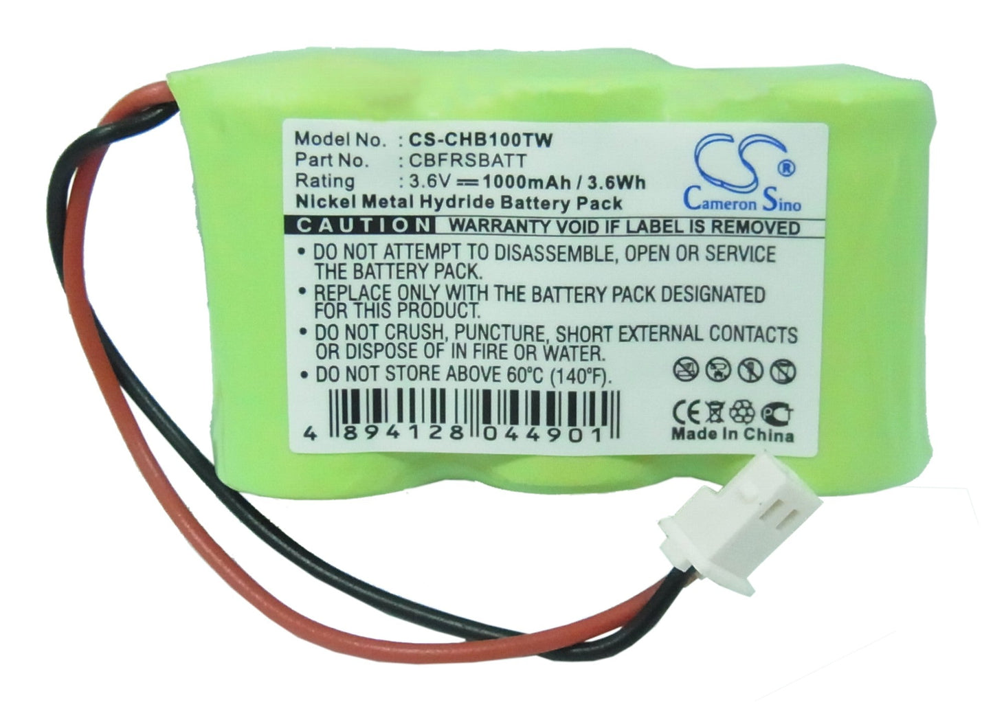 Replacement Battery for Chatter Box  100AFH 2/3A – Two-Way Radio – 1000mAh / 3.6V