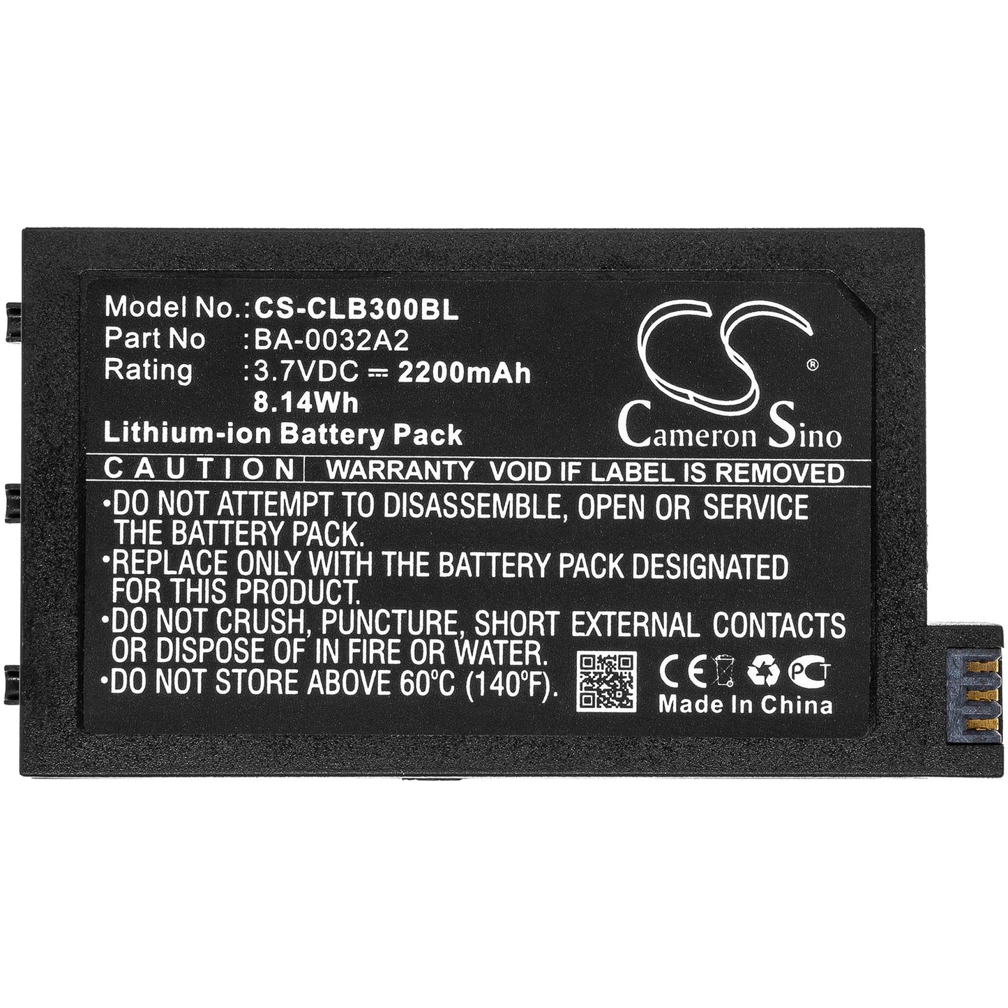 Replacement Battery for CipherLAB  9200 – Barcode Scanner – 2200mAh / 8.14Wh / 3.7V