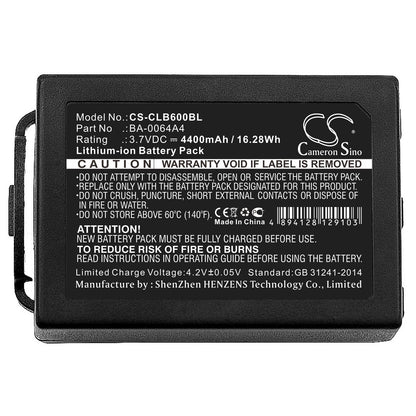 Replacement Battery for CipherLAB  CP60 – Barcode Scanner – 4400mAh / 16.28Wh / 3.7V