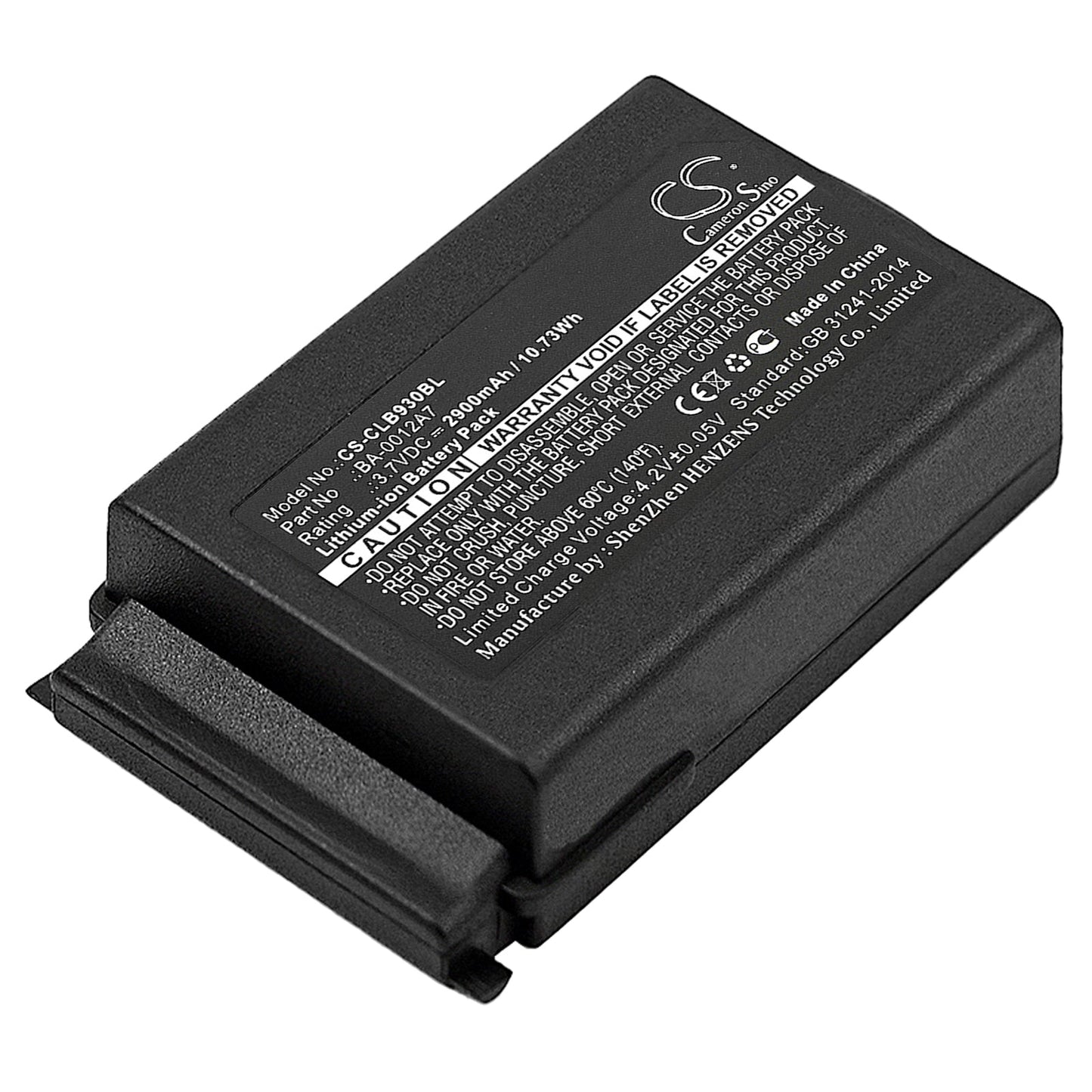 Replacement Battery for CipherLAB  9300 – Barcode Scanner – 2900mAh / 10.73Wh / 3.7V