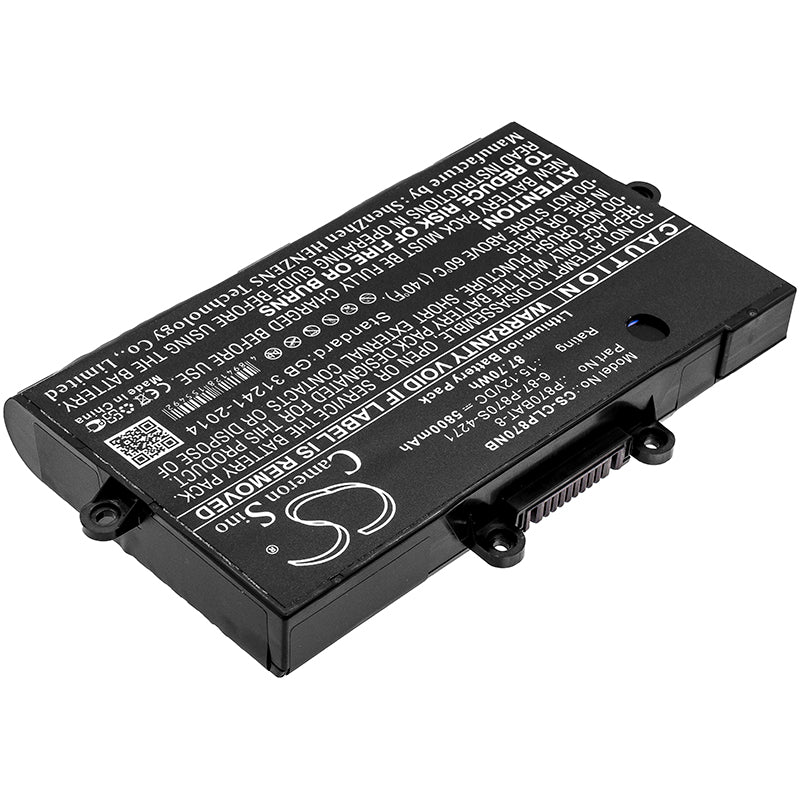 Replacement Battery for Sager  NP9870 – Notebook, Laptop – 5800mAh / 87.70Wh / 15.12V