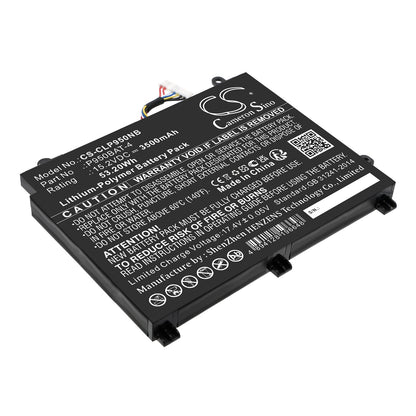 Replacement Battery for Clevo  Eurocom Q5 – Notebook, Laptop – 3500mAh / 53.2Wh / 15.2V