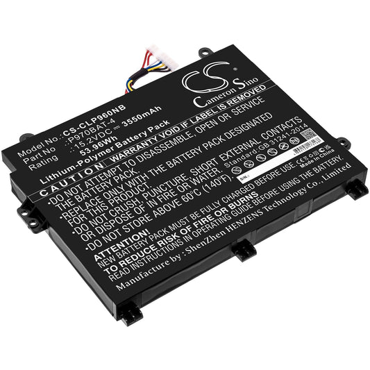 Replacement Battery for Medion  Erazer X17801 – Notebook, Laptop – 3550mAh / 53.96Wh / 15.2V