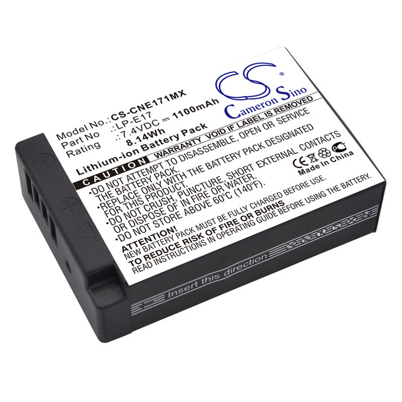 Replacement Battery for Canon  EOS 200D – Camera – 1100mAh / 8.14Wh / 7.4V