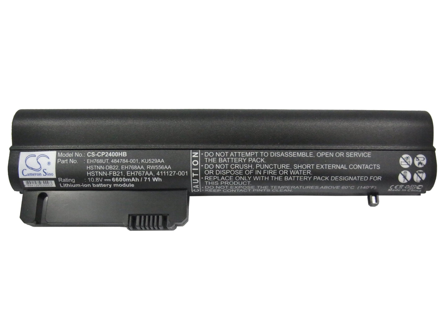 Replacement Battery for Compaq  Business Notebook 2400 – Notebook, Laptop – 6600mAh / 71.28Wh / 10.8V