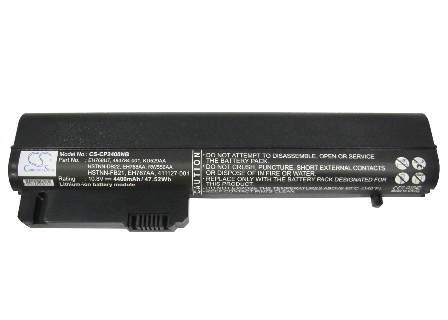 Replacement Battery for HP  EliteBook 2530p – Notebook, Laptop – 4400mAh / 47.52Wh / 10.8V