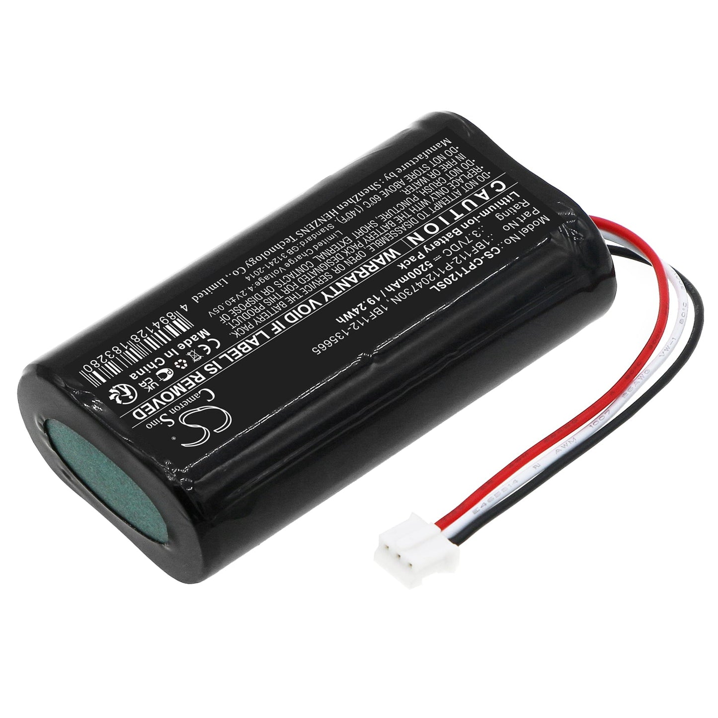 Replacement Battery for CalAmp  TTU-1200 – GPS, Navigator – 5200mAh / 19.24Wh / 3.7V