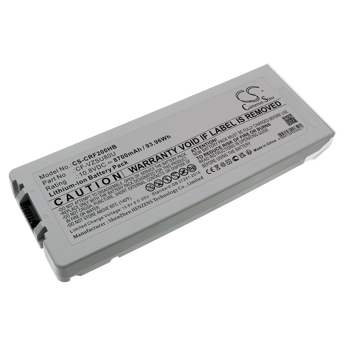 Replacement Battery for Panasonic  Toughbook CF-C2 – Notebook, Laptop – 8700mAh / 93.96Wh / 10.8V
