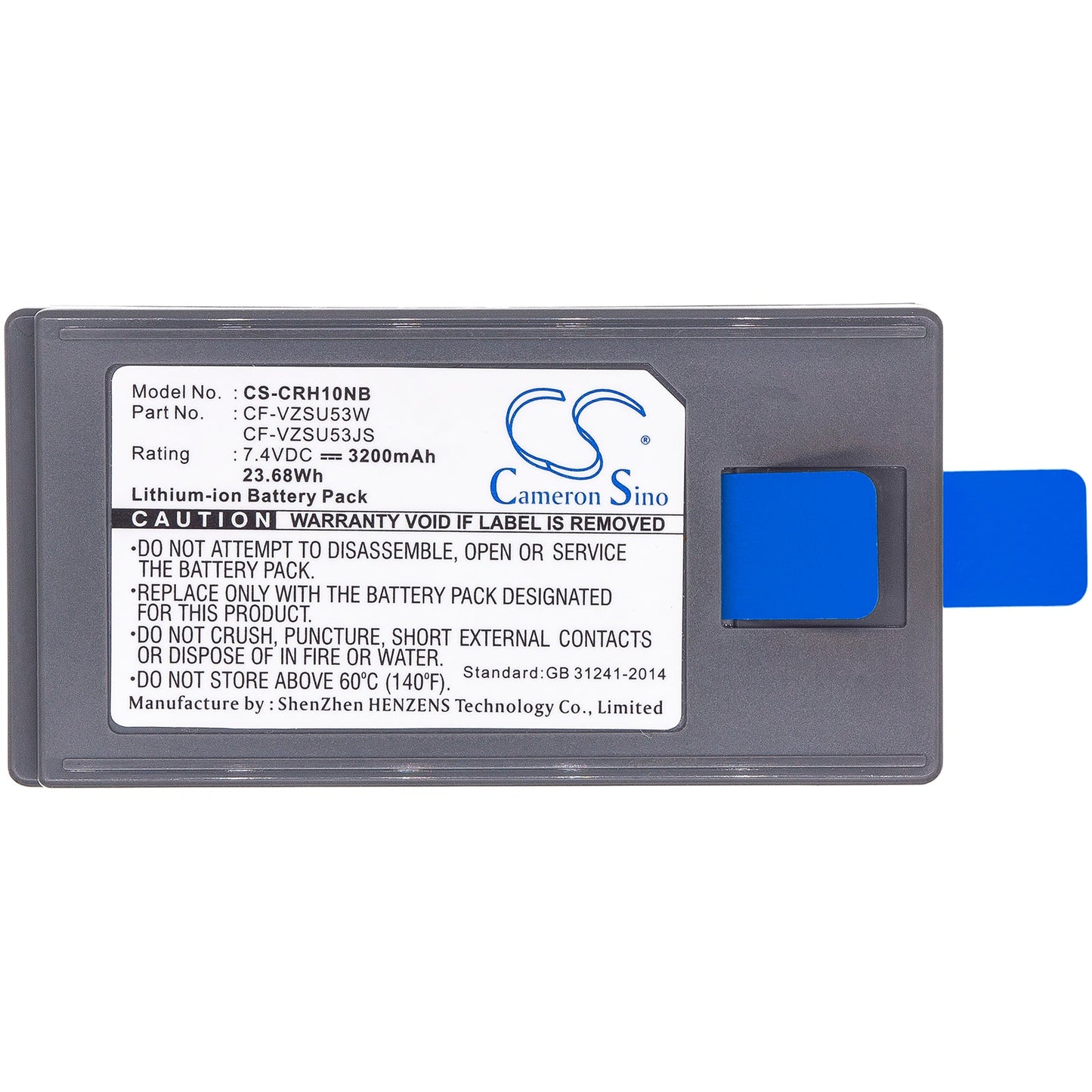 Replacement Battery for Panasonic  CF-H1 – Notebook, Laptop – 3200mAh / 23.68Wh / 7.4V
