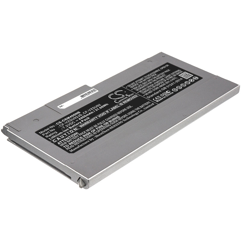 Replacement Battery for Panasonic  CF-MX3 – Notebook, Laptop – 4400mAh / 31.68Wh / 7.2V