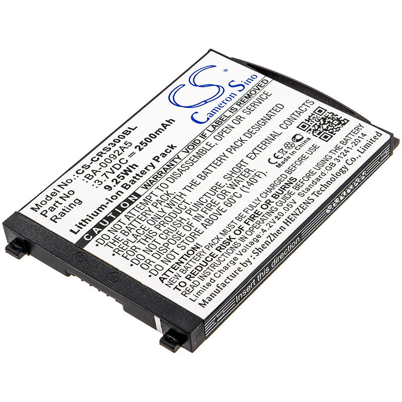 Replacement Battery for CipherLAB  RS30 – Barcode Scanner – 2500mAh / 9.25Wh / 3.7V
