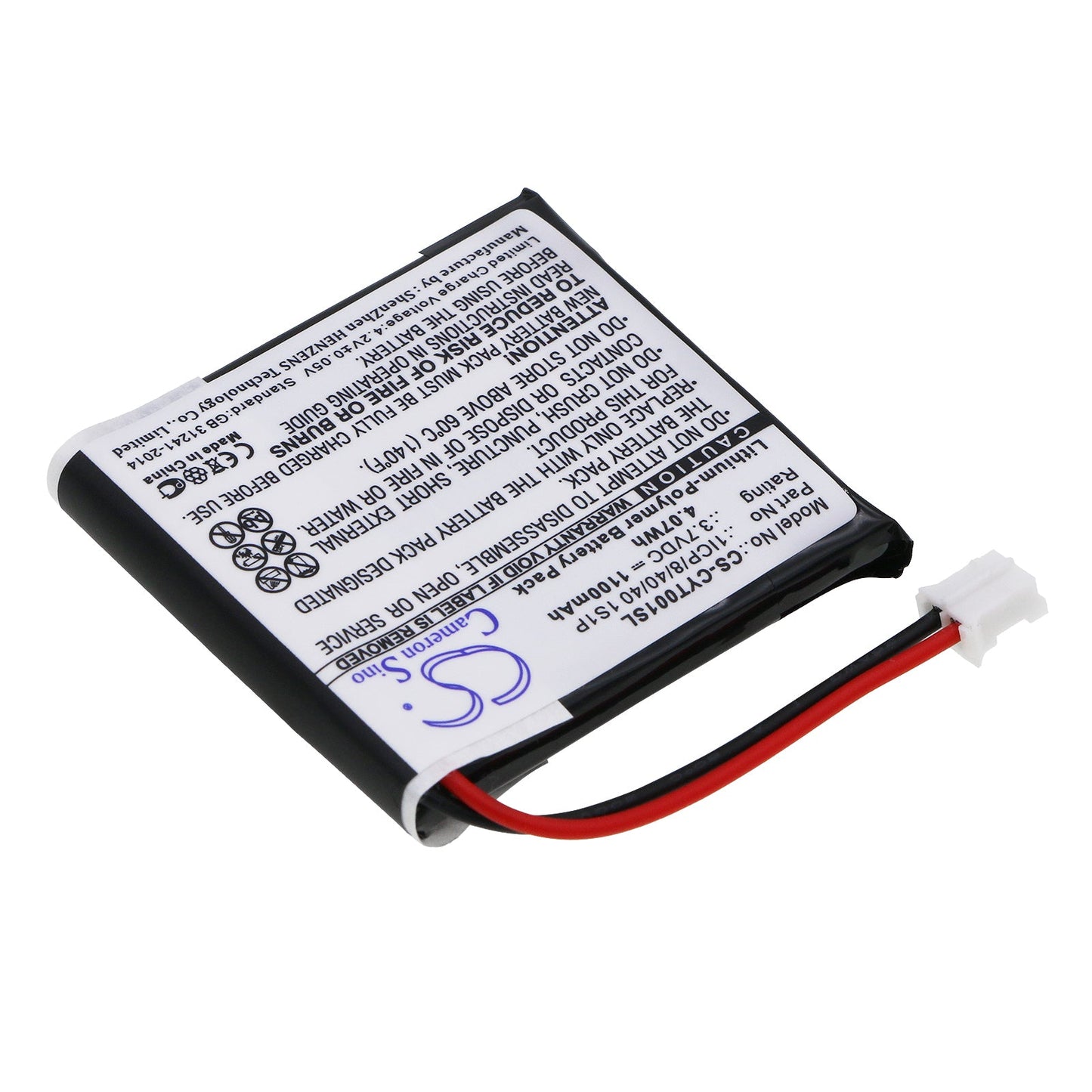 Replacement Battery for Coyote  Plus – GPS, Navigator – 1100mAh / 4.07Wh / 3.7V