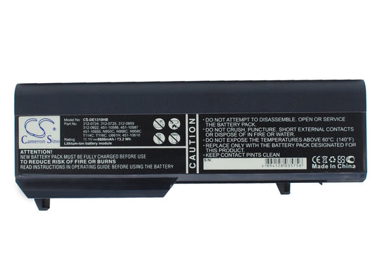 Replacement Battery for DELL  Vostro 1310 – Notebook, Laptop – 6600mAh/73.2Wh / 11.1V