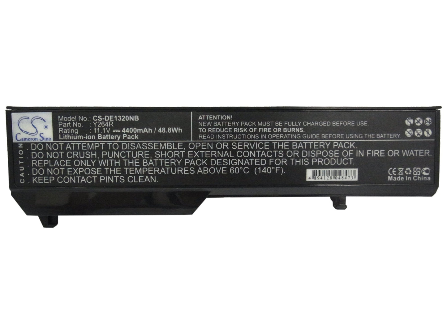 Replacement Battery for DELL  Inspiron 1320 – Notebook, Laptop – 4400mAh/48.84Wh / 11.1V
