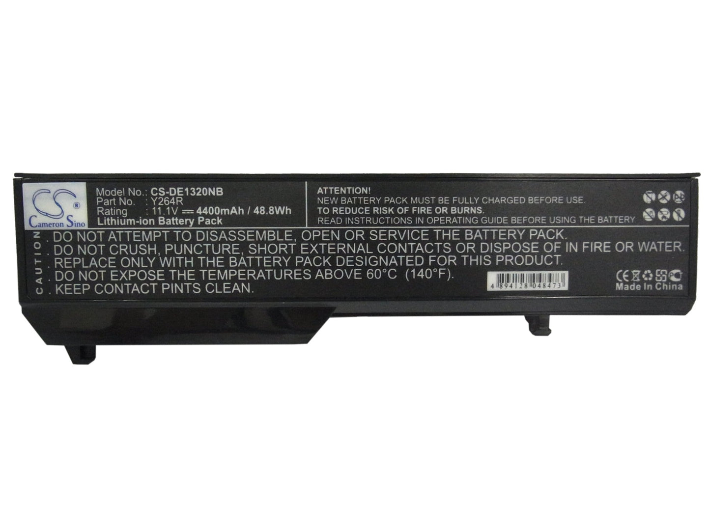 Replacement Battery for DELL  Inspiron 1320 – Notebook, Laptop – 4400mAh/48.84Wh / 11.1V