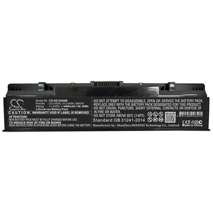 Replacement Battery for DELL  Inspiron 1520 – Notebook, Laptop – 4400mAh / 50.16Wh / 11.4V