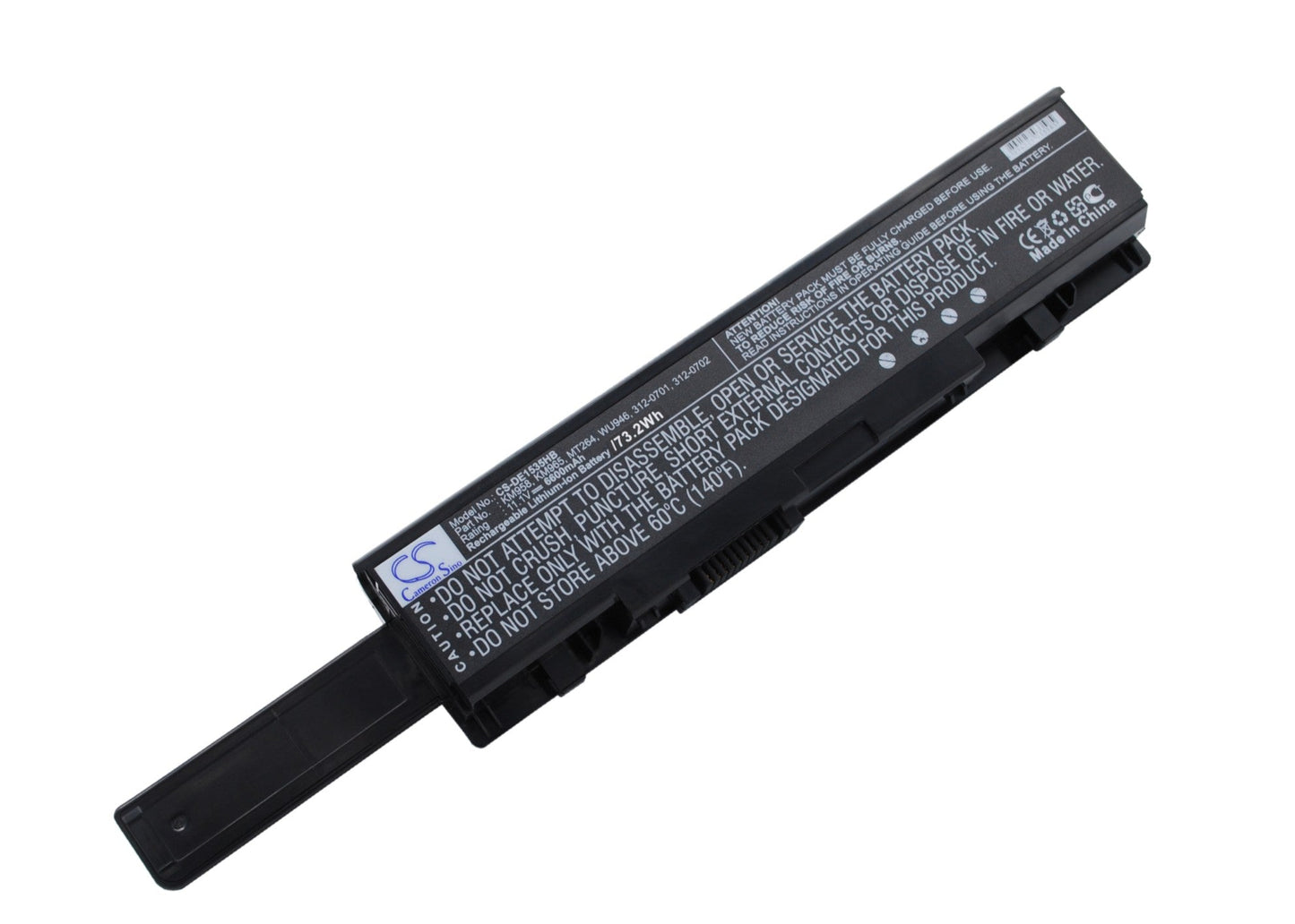 Replacement Battery for DELL  Studio 1535 – Notebook, Laptop – 6600mAh / 73.26Wh / 11.1V