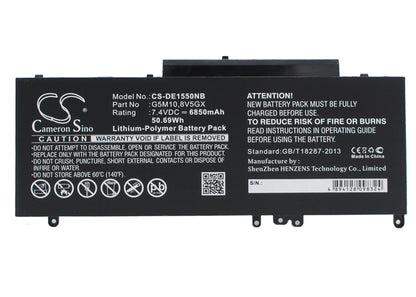Replacement Battery for DELL  Latitude 14 5000 – Notebook, Laptop – 6850mAh / 50.69Wh / 7.4V