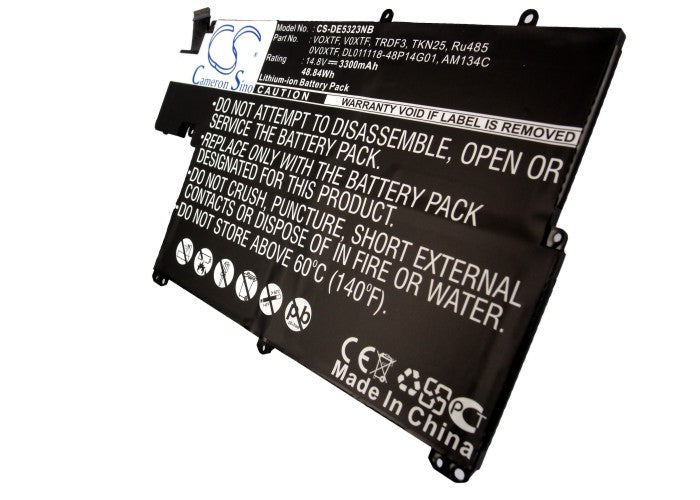 Replacement Battery for DELL  Inspiron 13z-5323 – Notebook, Laptop – 3300mAh / 48.84Wh / 14.8V