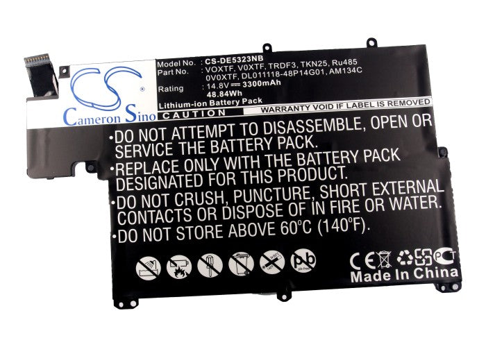 Replacement Battery for DELL  Inspiron 13z-5323 – Notebook, Laptop – 3300mAh / 48.84Wh / 14.8V
