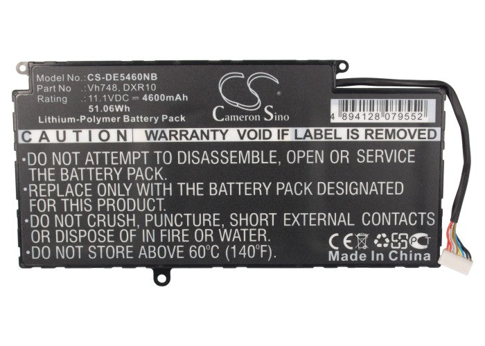 Replacement Battery for DELL  Ins14ZD-3526 – Notebook, Laptop – 4600mAh / 51.06Wh / 11.1V