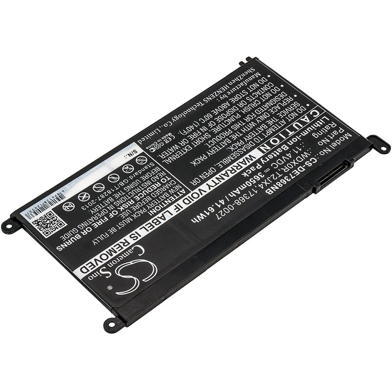 Replacement Battery for DELL  14(i5-7200U/4G/128G 500G) – Notebook, Laptop – 3650mAh / 41.61Wh / 11.4V