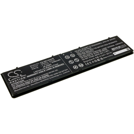 Replacement Battery for DELL  Latitude E7250 – Notebook, Laptop – 6300mAh / 46.62Wh / 7.4V