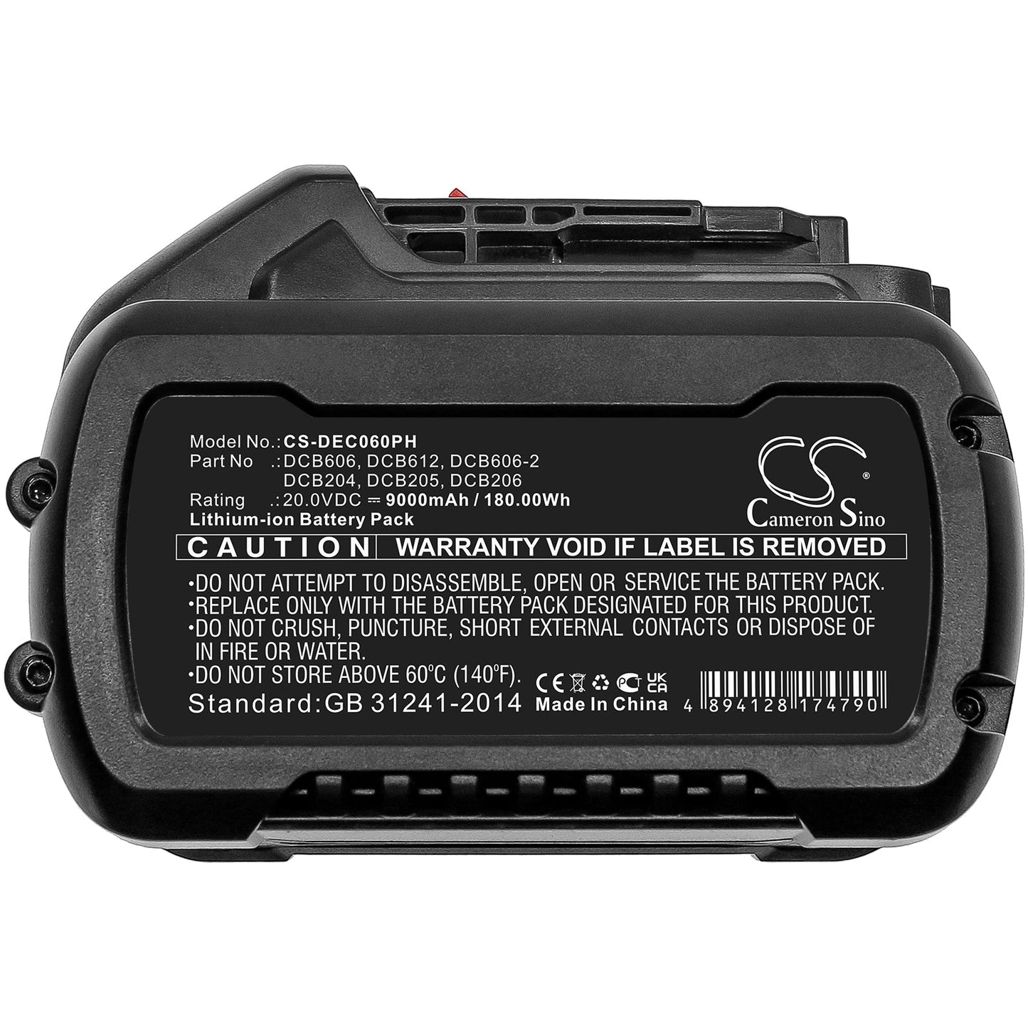 Replacement Battery for DeWalt  120V MAX – Power Tools – 9000mAh / 180.00Wh / 20.0V
