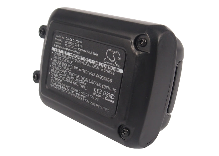 Replacement Battery for DeWalt  120V MAX – Power Tools – 1500mAh / 18.00Wh / 12.0V