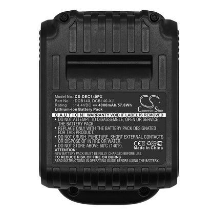 Replacement Battery for DeWalt  DCB090 – Power Tools – 4000mAh / 57.60Wh / 14.4V